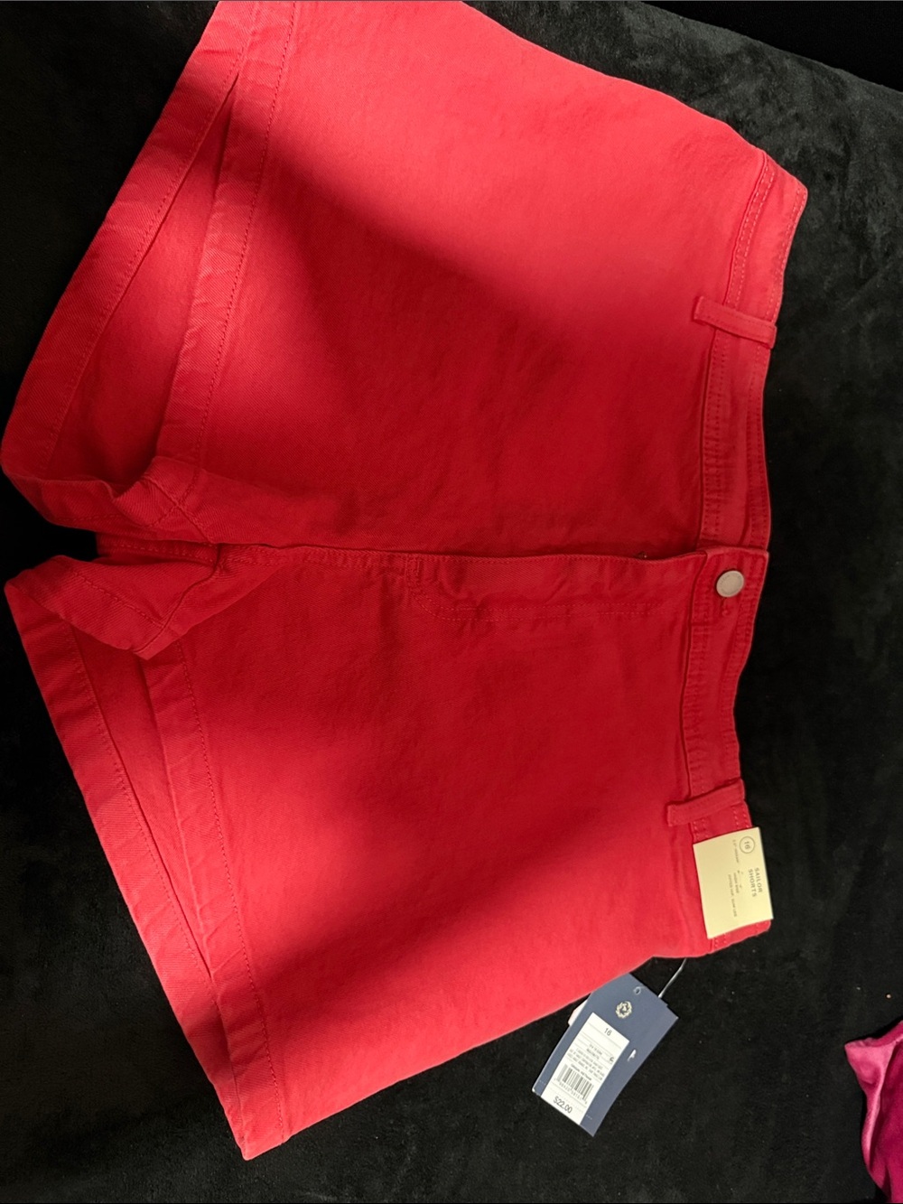 Universal Thread Red High-Rise Cotton Jean Shorts